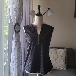 Black and gold blouse size medium